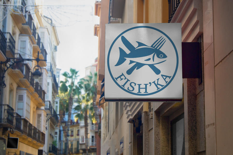 логотип рыбного ресторана (1813)