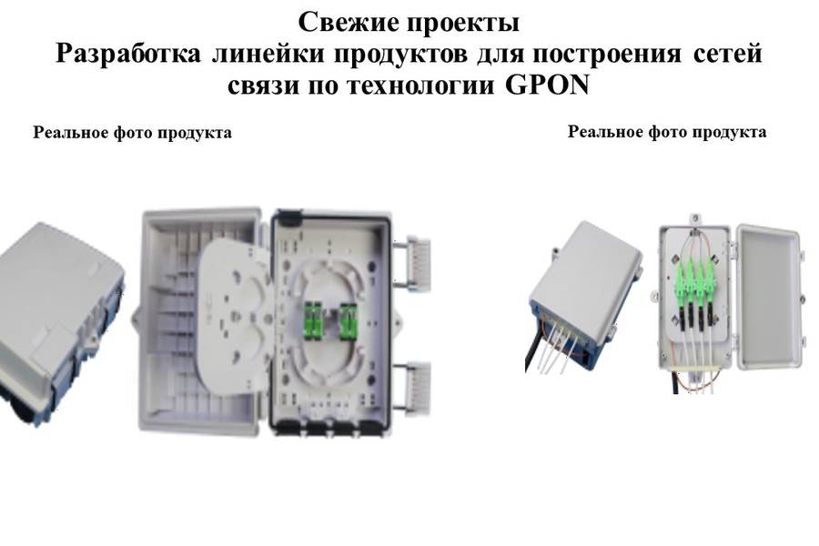 Разработка линейки продуктов для построения сетей связи по технологии GPON. (580)