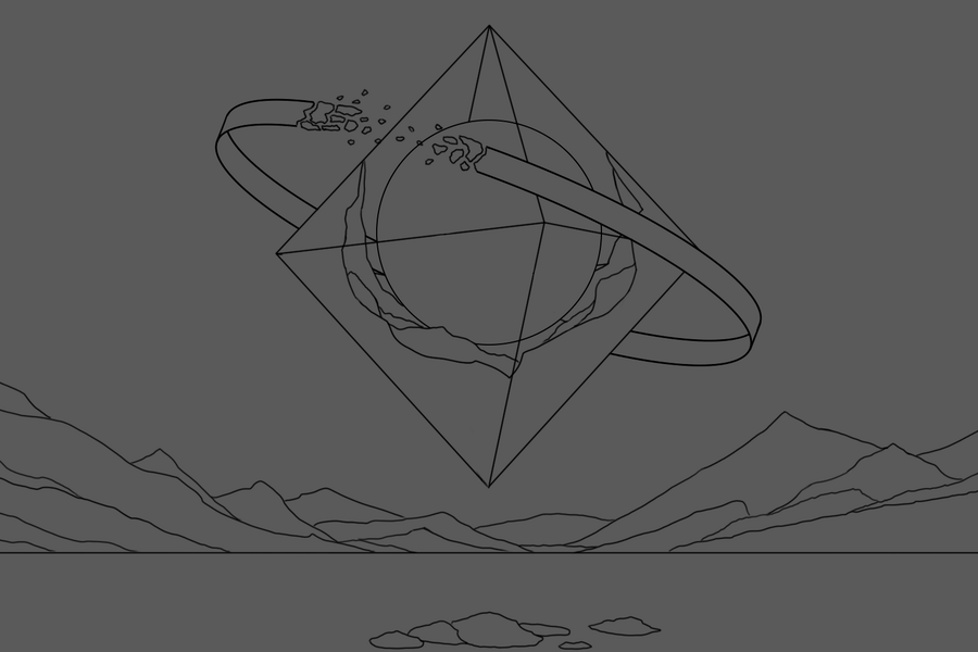 Модель планеты "Crystal" (2104)
