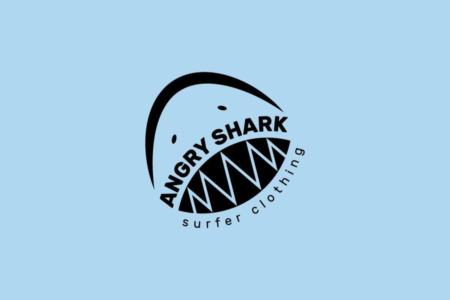 Логотип. Одежда для сёрфинга "Разъярённая акула" (2218)