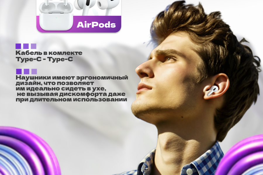 Карточка Для Товара На Wildberris "AIRPODS PRO 2" (3214)