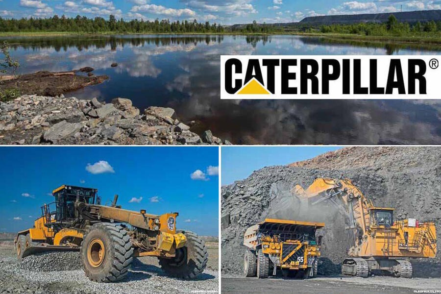 Рекламная съёмка карьерной техники CATERPILLAR (3446)