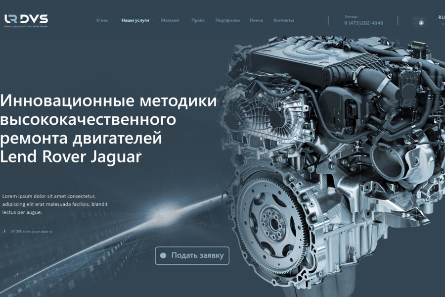 Шапка сайта компании LR DVS (4903)