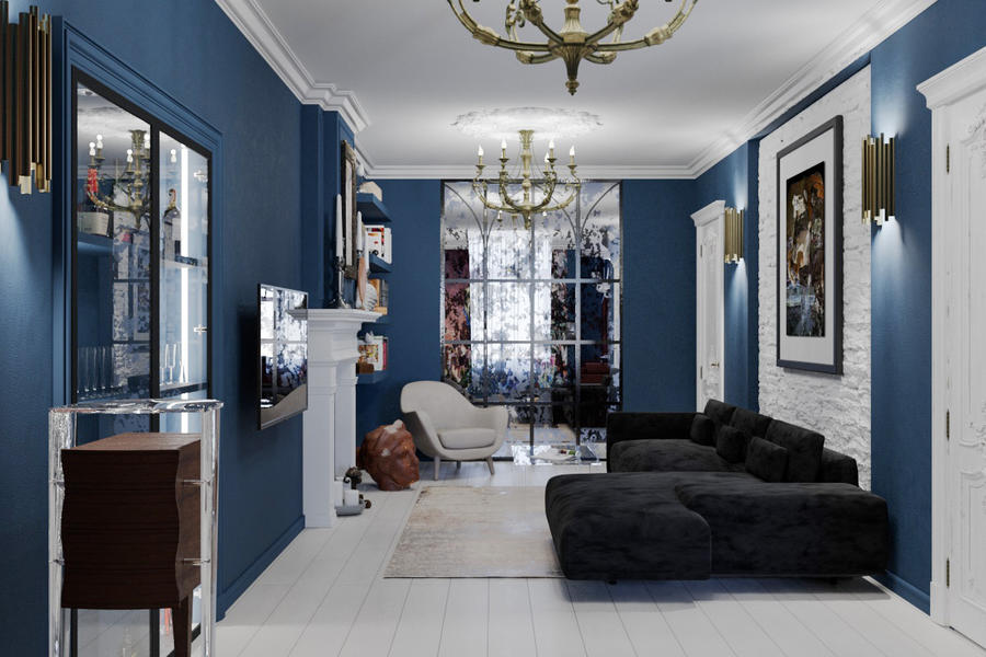 Визуализация гостиной (1223)