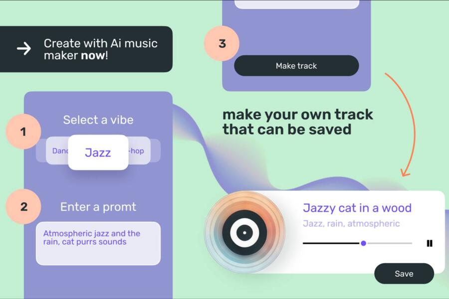 Дизайн расширения Ai Music Maker (3000)