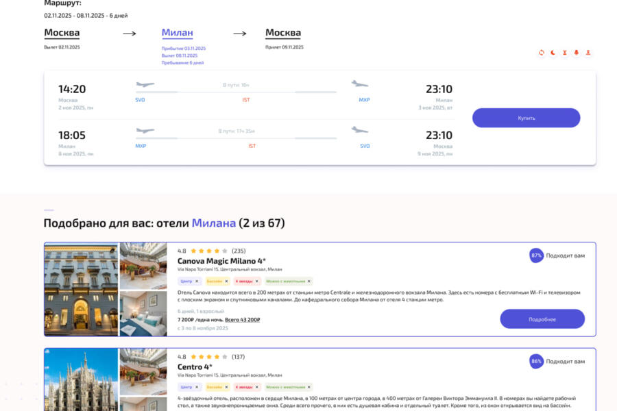 Дизайн карточки путешествия (4238)